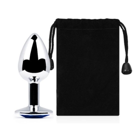 Пробка Jewelry Plug - Silver Small Blue