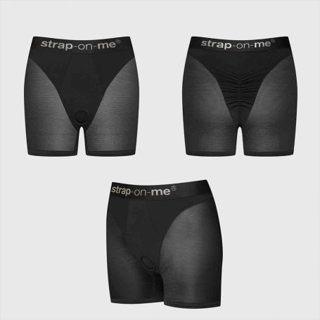 Трусики-шорты Strap-on-me Harness Lingerie Halo