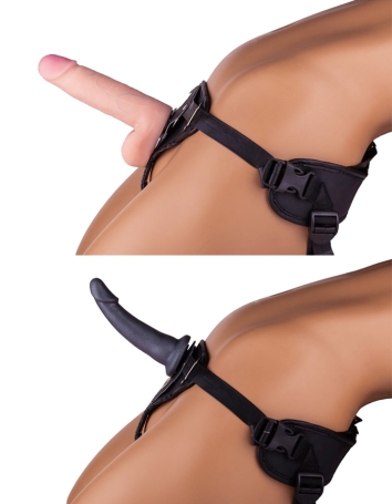 Страпон с 3 насадками Harness 6" Long