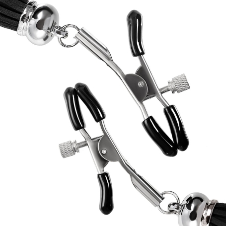 Зажимы на соски «Прищепки» с кисточками из замши